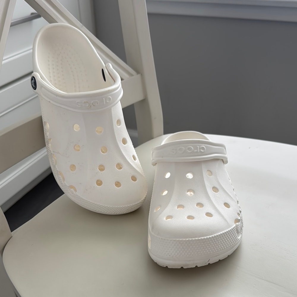 CROCS White Water Shoes with Perforated Design